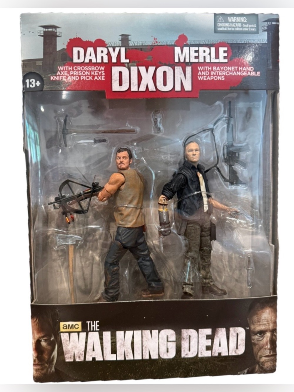 McFarlane Toys AMC The Walking Dead Daryl & Merle Dixon Action Figure Set NIB